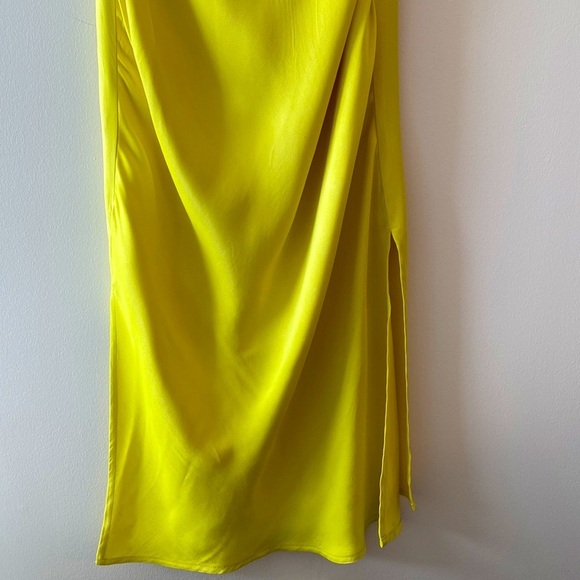 Anthropologie Elyse Bias Slip Dress in Citrus - Picture 9 of 12